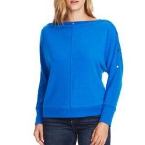 Vince Camuto Cozy Dolman Sleeve Sweater in Metro Blue Medium